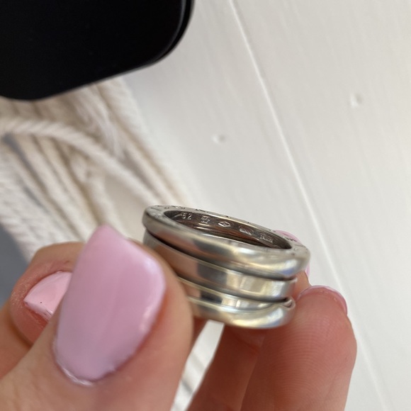 ‼️SOLD‼️Bulgari B Zero 1 Ring Three Band White Gold - Picture 3 of 9